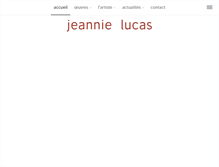 Tablet Screenshot of jeannielucas.com